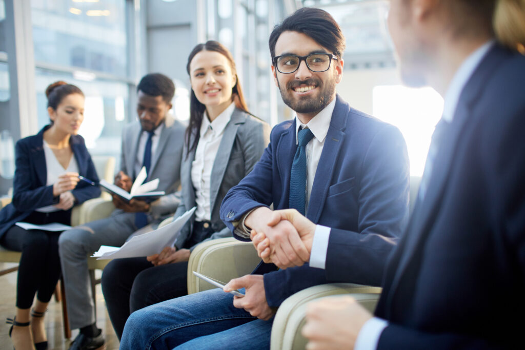 Handshaking partners